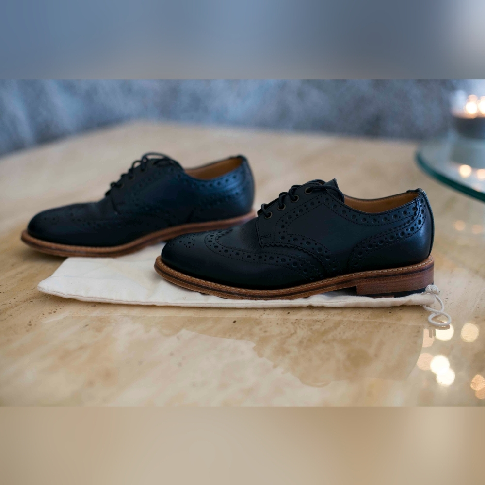 [Sanders]  Women's Gibson Brogues | 7.5 | Navy